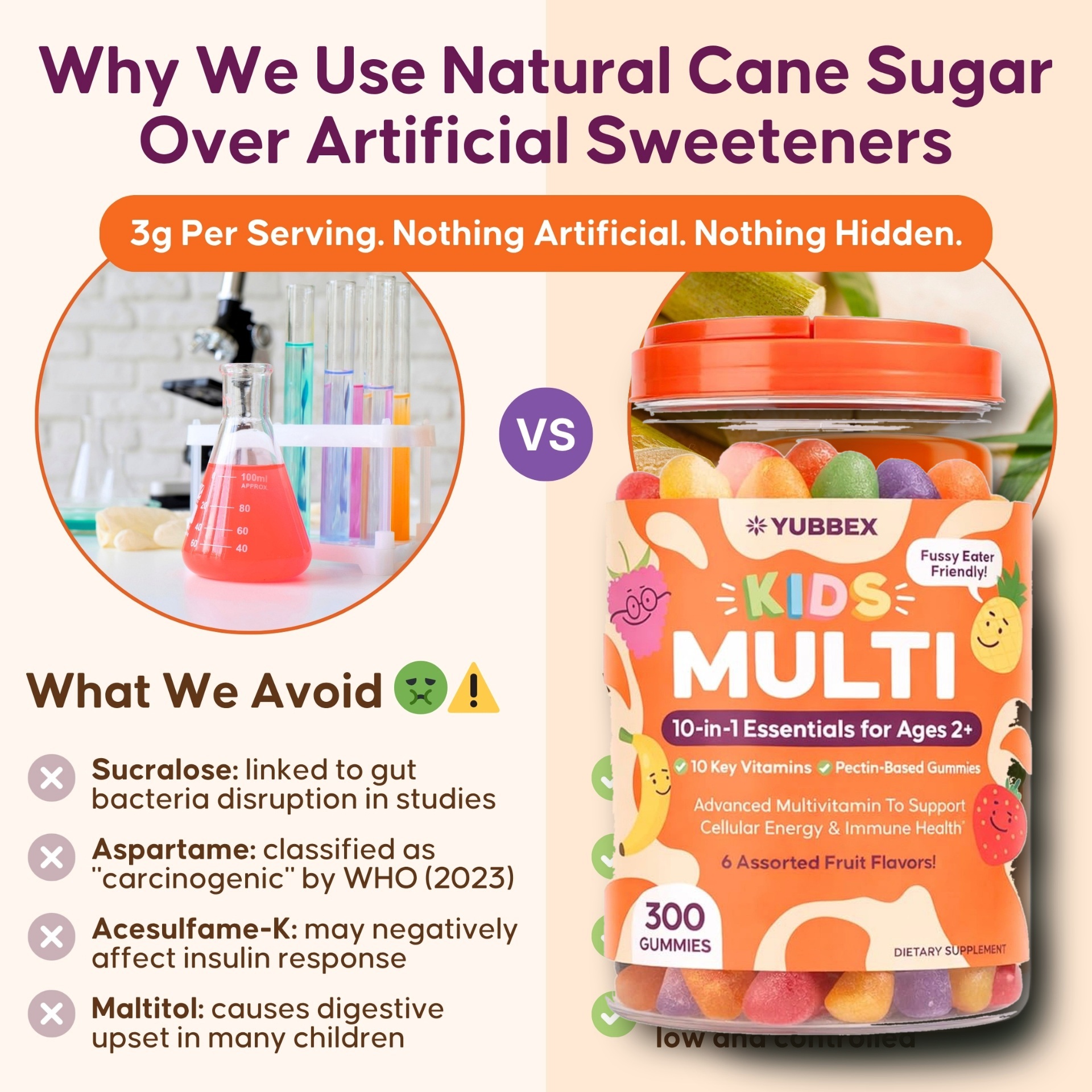 YUBBEX Kids Multi comparison with other brands